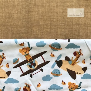 Safari repülő mintás ÓVODAI / OVIS ZSÁK akár szettben is - repülő - Artiroka design, Játék & Sport, Ovis felszerelés, Ovis szett (zsák és tornazsák), Varrás, Hímzés, MESKA