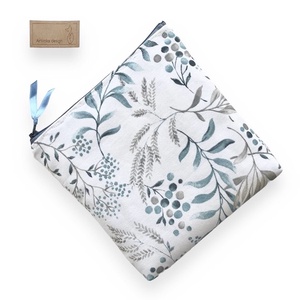 Levelek és termések mintás irattartó vagy neszesszer vagy uzsonna tasak - zipper bag  - Artiroka design, Táska & Tok, Neszesszer, Hímzés, Varrás, MESKA
