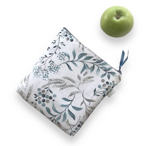 Levelek és termések mintás irattartó vagy neszesszer vagy uzsonna tasak - zipper bag  - Artiroka design - táska & tok - neszesszer - Meska.hu