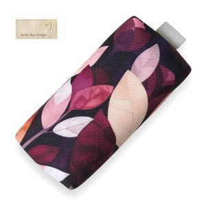 Bíbor levelek mintás VÍZÁLLÓ  papírzsebkendő tartó - Artiroka design, Táska & Tok, Pénztárca & Más tok, Zsebkendőtartó tok, Varrás, MESKA