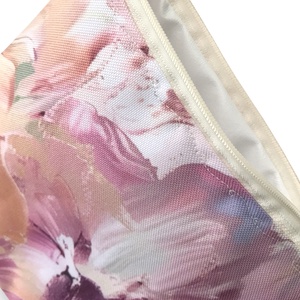 Púder virágok mintás vízálló neszesszer, uzsonna tasak - zipper bag  - Artiroka design - táska & tok - uzsonna- & ebéd tartó - ebéd tasak, doboz - Meska.hu