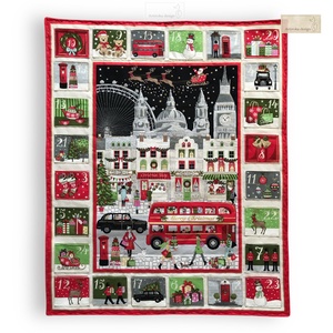 EGYEDI adventi naptár, adventi kalendárium, prémium pamut textilből - Artiroka design - karácsony - adventi díszek - adventi naptár - Meska.hu