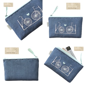 Világjáró, bicikli mintás irattartó pénztárca  - Artiroka design - táska & tok - pénztárca & más tok - pénztárca - férfi pénztárca - Meska.hu