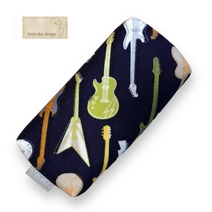 Gitár mintás  prémium pamut zsebkendő tartó - Artiroka design, Táska & Tok, Pénztárca & Más tok, Zsebkendőtartó tok, Varrás, MESKA