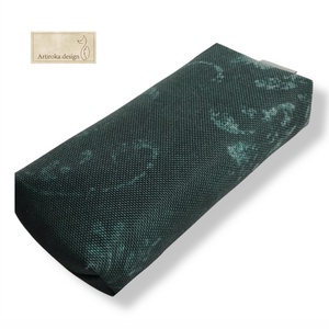 Sötétzöld mintás vízálló  papírzsebkendő tartó - Artiroka design - táska & tok - pénztárca & más tok - zsebkendőtartó tok - Meska.hu