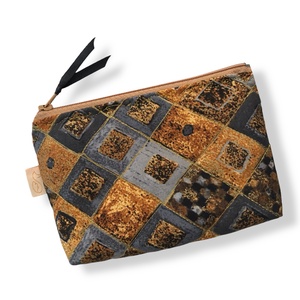 Gustav Klimt festményrészlet mintás, elegáns irattartó pénztárca  - Artiroka design, Táska & Tok, Pénztárca & Más tok, Pénztárca, Női pénztárca, Varrás, Hímzés, MESKA