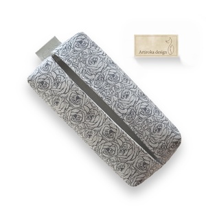 Rózsa mintás, prémium papírzsebkendő tartó  - Artiroka design - táska & tok - pénztárca & más tok - zsebkendőtartó tok - Meska.hu