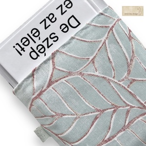 Pasztell levél mintás könyvtok -  Artiroka design , Könyv & Zene, Könyvtok, Hímzés, Varrás, MESKA
