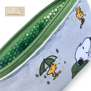 Snoopy a réten mintás irattartó pénztárca vagy tolltartó neszesszer, szemüvegtok - Artiroka design - táska & tok - pénztárca & más tok - kártyatartó & irattartó - Meska.hu