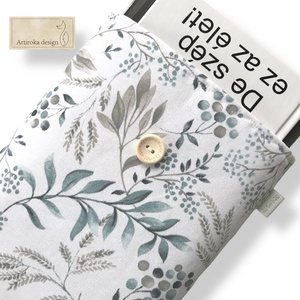 Levelek és termések mintás KÖNYVTOK akár gombos zárral -  Artiroka design, Könyv & Zene, Könyvtok, Varrás, Hímzés, MESKA
