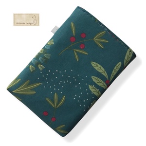 Kék cinege mintás, tavaszváró prémium textil KÖNYVTOK  - Artiroka design - könyv & zene - könyvtok - Meska.hu