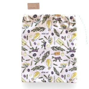 Olajbogyós bevásárló zacskó, ÖKO zsák - Artiroka design, Táska & Tok, Bevásárlás & Shopper táska, Zöldség/Gyümölcs zsák, Varrás, MESKA