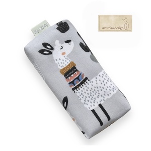 Láma mintás,  bélelt papírzsebkendő tartó - alpakka - Artiroka design, Táska & Tok, Pénztárca & Más tok, Zsebkendőtartó tok, Varrás, MESKA