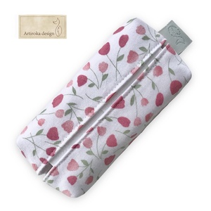 Tulipán mintás zsebkendőtartó    - Artiroka design - táska & tok - pénztárca & más tok - zsebkendőtartó tok - Meska.hu