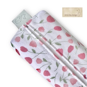 Tulipán mintás zsebkendőtartó    - Artiroka design, Táska & Tok, Pénztárca & Más tok, Zsebkendőtartó tok, Varrás, MESKA