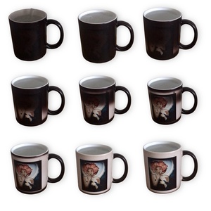 Színváltós egyedi porcelán bögre - Artiroka design  - otthon & életmód - konyhafelszerelés, tálalás - tálalás - bögre & csésze - Meska.hu