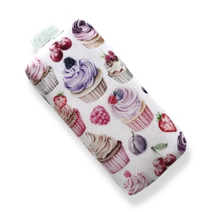Sütemény, muffin mintás PRÉMIUM  papírzsebkendő tartó születésnapra, ünnepekre - Artiroka design -, Táska & Tok, Pénztárca & Más tok, Zsebkendőtartó tok, Varrás, MESKA