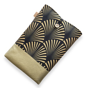Art Deco mintás KÖNYVTOK gombos zárral - Artiroka design - könyv & zene - könyvtok - Meska.hu