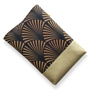 Art Deco mintás KÖNYVTOK gombos zárral - Artiroka design - könyv & zene - könyvtok - Meska.hu
