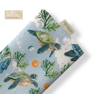 Teknős mintás prémium zsebkendő tartó  -  Artiroka design - Meska.hu