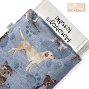 Kutyaiskola mintás vízálló KÖNYVTOK  - Artiroka design - Meska.hu