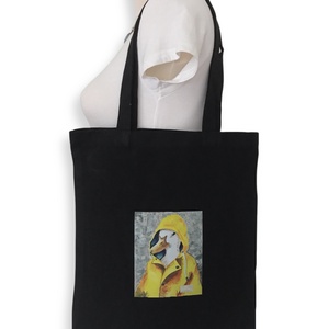 Kacsás festményemről készült egyedi válltáska -  Shopper - Artiroka design - táska & tok - bevásárlás & shopper táska - shopper, textiltáska, szatyor - Meska.hu
