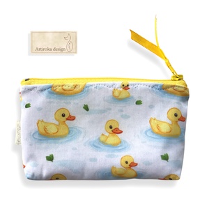 Sárga kiskacsa mintás irattartó pénztárca  -  Artiroka design  - táska & tok - pénztárca & más tok - kártyatartó & irattartó - Meska.hu