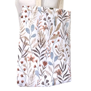 Mezei virágok és levelek mintás  válltáska, shopper - Artiroka design, Táska & Tok, Bevásárlás & Shopper táska, Shopper, textiltáska, szatyor, Varrás, MESKA