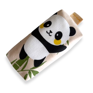 Panda mackó mintás pamut textilből készült papírzsebkendő tartó  - Artiroka design, Táska & Tok, Pénztárca & Más tok, Zsebkendőtartó tok, Varrás, MESKA