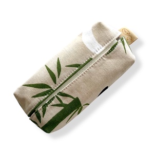 Panda mackó mintás pamut textilből készült papírzsebkendő tartó  - Artiroka design - táska & tok - pénztárca & más tok - zsebkendőtartó tok - Meska.hu