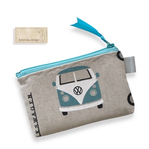 Retro Volkswagen busz mintás, irattartó pénztárca - Artiroka design - táska & tok - pénztárca & más tok - pénztárca - férfi pénztárca - Meska.hu