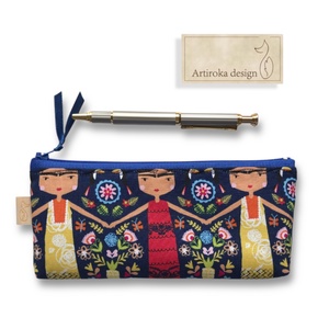 Frida Kahlo mintás  prémium tolltartó neszesszer, szemüvegtok  - Artiroka design - táska & tok - neszesszer - Meska.hu