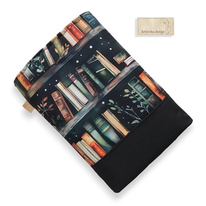 Vízálló könyvtok könyvespolc mintával  - Artiroka design - könyv & zene - könyvtok - Meska.hu