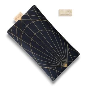 Art Deco mintás, elegáns papírzsebkendő tartó - Artiroka design - táska & tok - pénztárca & más tok - zsebkendőtartó tok - Meska.hu