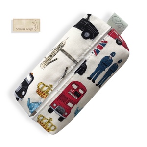 London mintás,  PRÉMIUM papírzsebkendő tartó - Artiroka design  - táska & tok - pénztárca & más tok - zsebkendőtartó tok - Meska.hu