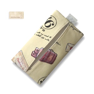 Harry Potter - Hogwarts Expressz, 9 3/4 vágány  - mintás PRÉMIUM pamut zsebkendő tartó  - táska & tok - pénztárca & más tok - zsebkendőtartó tok - Meska.hu