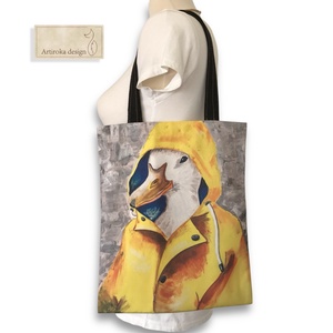 Kacsás festményemről készült egyedi válltáska -  Shopper - Artiroka design - Meska.hu