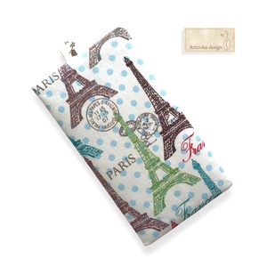 Párizs, Eiffel torony mintás zsebkendőtartó - Artiroka design, Táska & Tok, Pénztárca & Más tok, Zsebkendőtartó tok, Varrás, Hímzés, MESKA