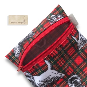 Vízálló egészségügyi betét vagy kiállást jutalomfalat tartó Westie kutya mintával - Artiroka design - otthon & életmód - kisállatoknak - kutyáknak - jutalomfalat tartó - Meska.hu