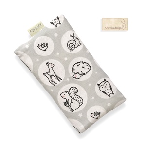 Róka, mackó, süni, mókus, kismadár és bagoly mintás papírzsebkendő tartó  - Artiroka design - Meska.hu