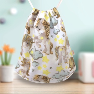 AKCIÓ - Unikornis mintás bölcsis vagy ovis gymbag hátizsák  - Artiroka design, Játék & Sport, Ovis felszerelés, Ovis hátizsák, Varrás, MESKA