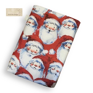 Vidám mikulás mintás könyvtok vagy e-book tok - Artiroka design - könyv & zene - könyvtok - Meska.hu