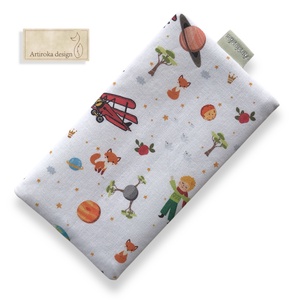 Kis herceg és a rózsa mintás PRÉMIUM pamut zsebkendő tartó  - Artiroka design - Meska.hu