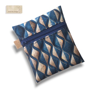 Vízálló geometria mintás egészségügyi betét tartó - Artiroka design, Szépségápolás, Intim higiénia, Egészségügyi tartó, Varrás, Hímzés, MESKA