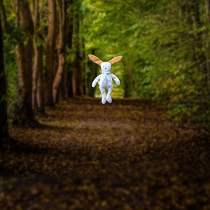  Csillagos fülű nyuszi - egyedi kézműves nyuszi játék  - Artiroka design, Játék & Sport, Plüssállat & Játékfigura, Nyuszi, Hímzés, Varrás, MESKA