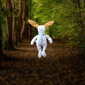  Csillagos fülű nyuszi - egyedi kézműves nyuszi játék  - Artiroka design - játék & sport - plüssállat & játékfigura - nyuszi - Meska.hu