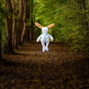  Csillagos fülű nyuszi - egyedi kézműves nyuszi játék  - Artiroka design - játék & sport - plüssállat & játékfigura - nyuszi - Meska.hu