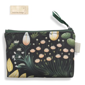  Titkos kert mintás vízálló irattartó pénztárca - Artiroka design - táska & tok - pénztárca & más tok - pénztárca - női pénztárca - Meska.hu