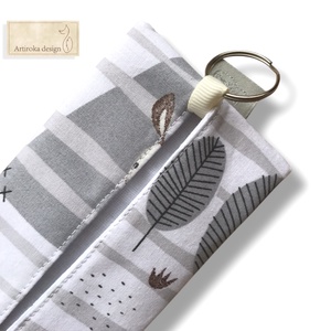 Róka mintás kulcstartó - Artiroka design - táska & tok - kulcstartó & táskadísz - kulcstartó - Meska.hu
