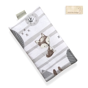 Róka mintás kulcstartó - Artiroka design, Táska & Tok, Kulcstartó & Táskadísz, Kulcstartó, Varrás, Hímzés, MESKA